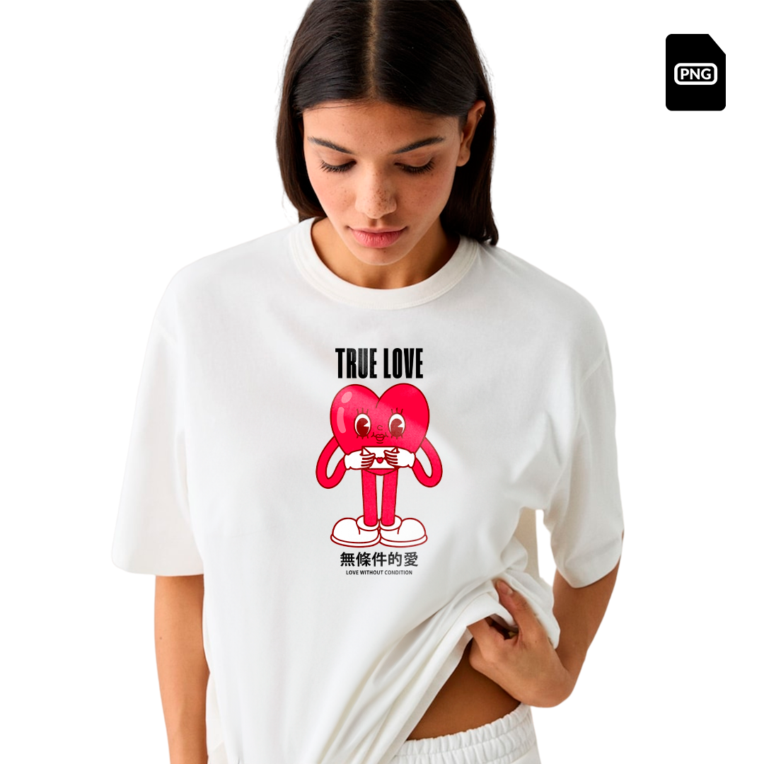 True Love T Shirt Design San Valentin Pardell