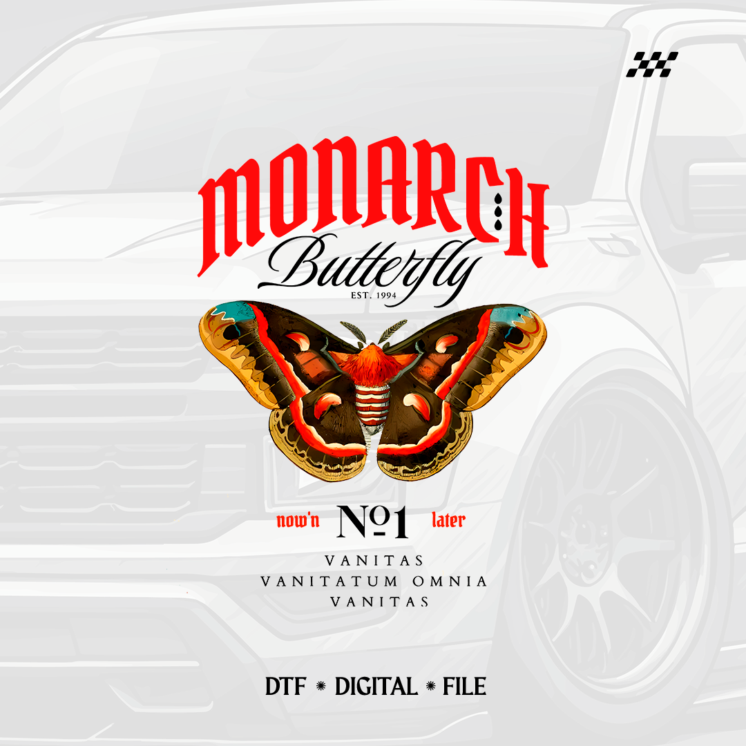 Monarch Butterfly Illustration - DTF PNG design