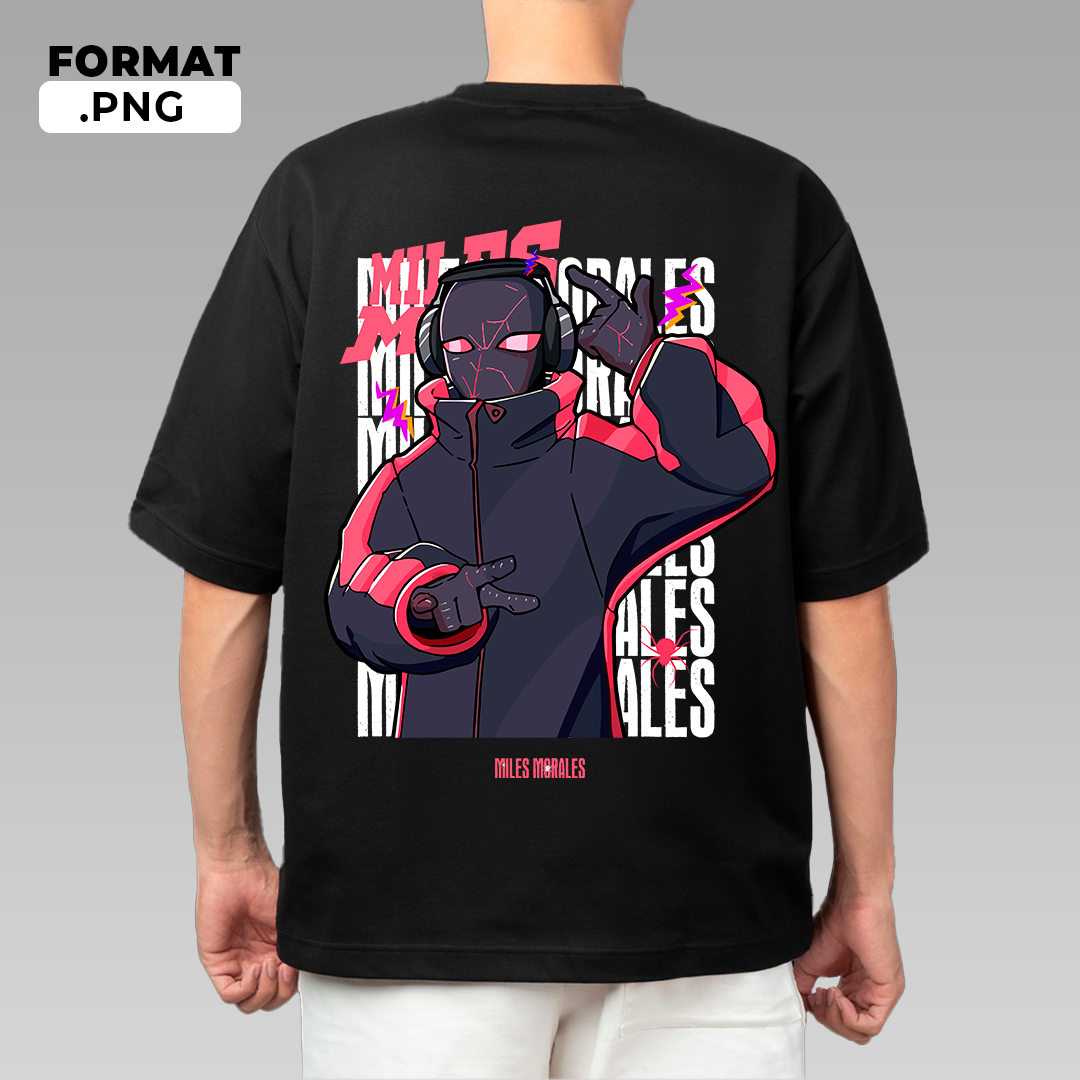 Spider-man Miles Morales - t-shirt design