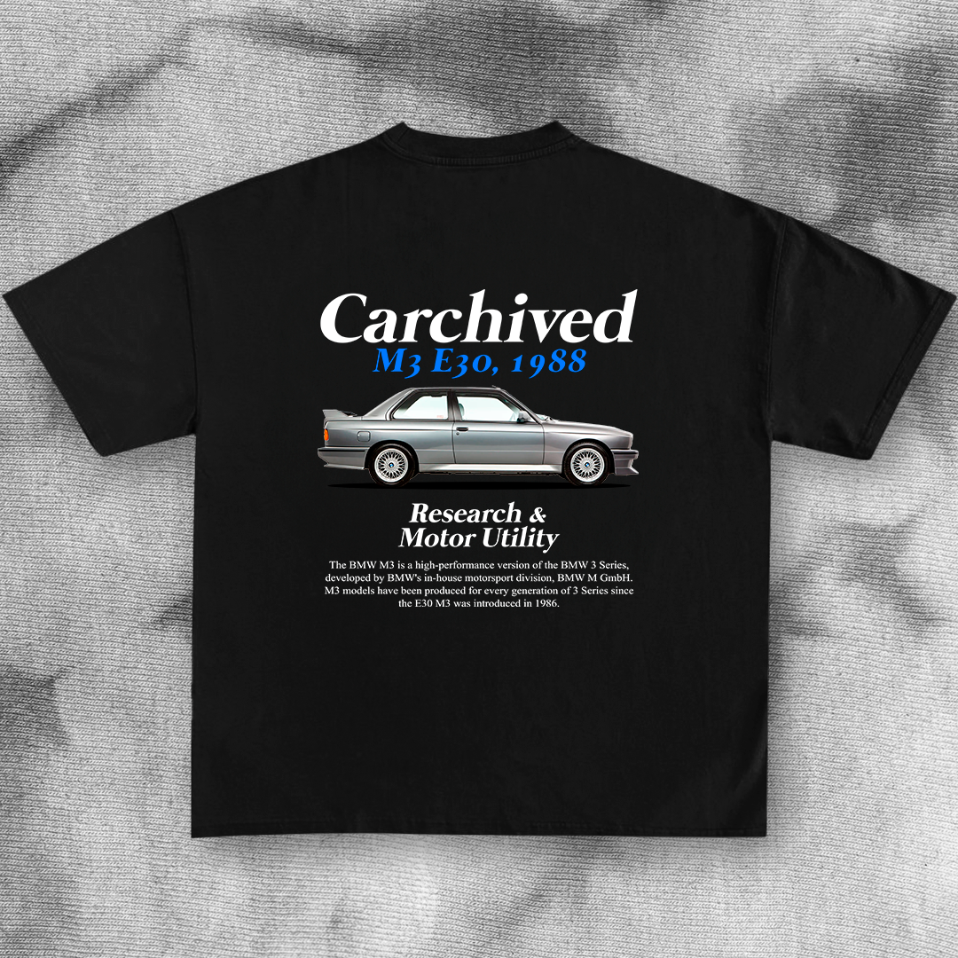 BMW M3 E30 1988 - t-shirt design