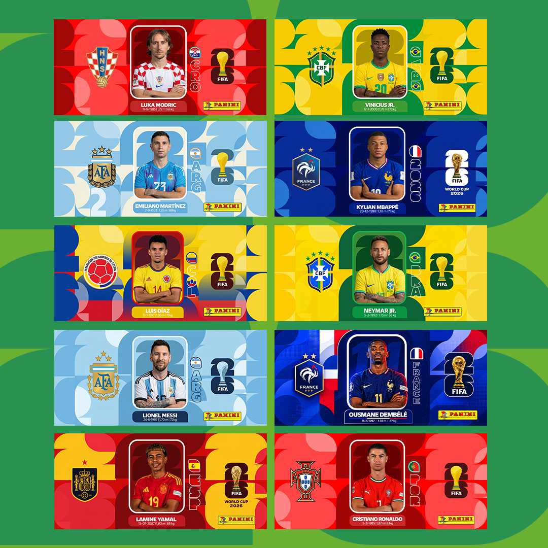 Football player designs for MUGS WC 2026