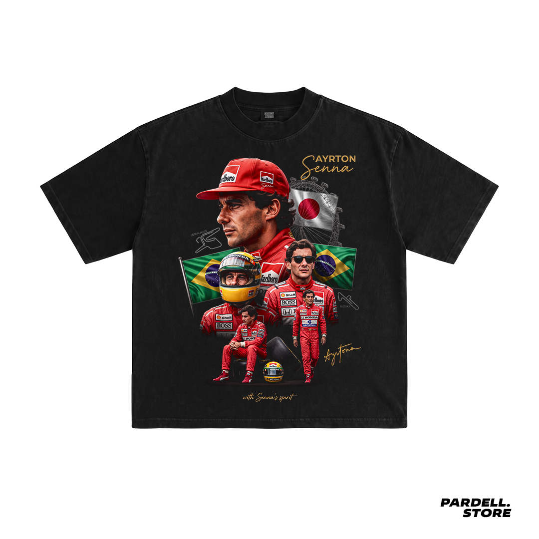 Digital file - Ayrton brazilian driver tshirt design