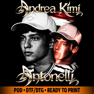 Andrea Kimi Antonelli t-shirt design Halftone Effect