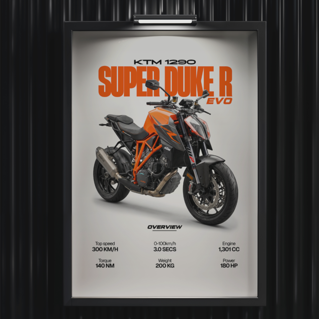 Digital poster - KTM 1290 Superduke R Evo - for print