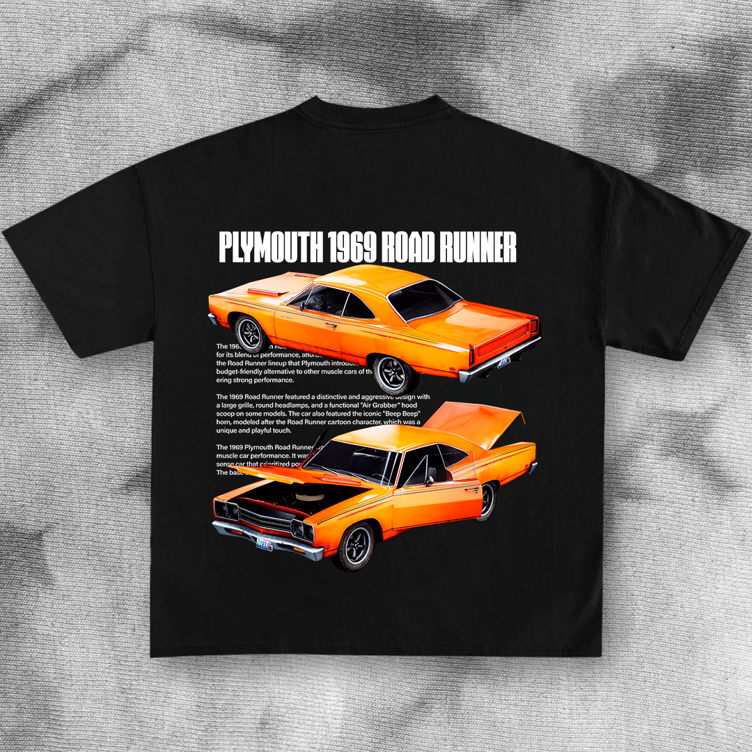 Plymouth 1969 Road Runner - t-shirt design