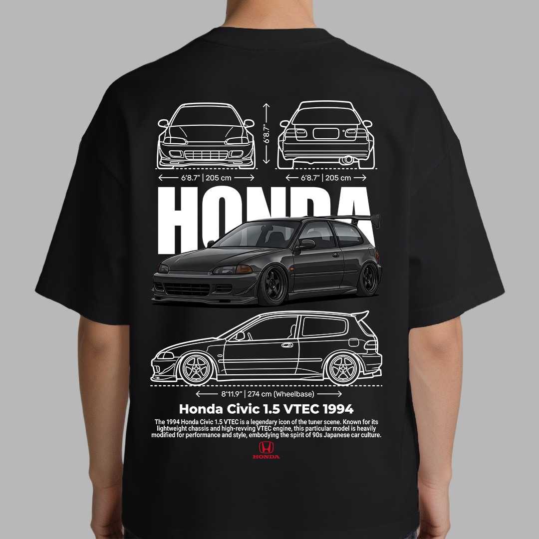 Digital File - Honda Civic 1.5 Vtec 1994 t-shirt design