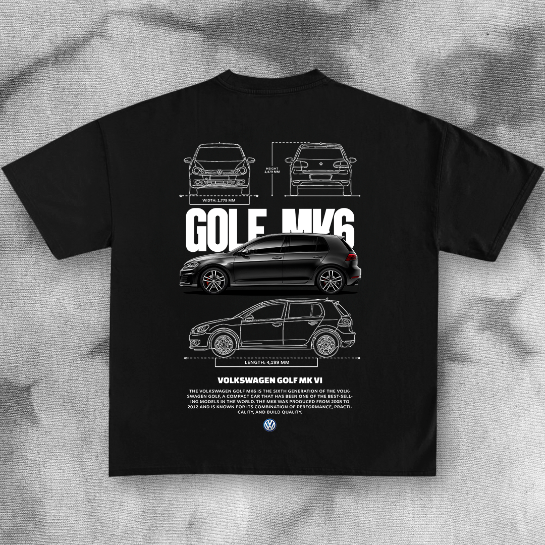 Volkswagen Golf MK6 - t-shirt design