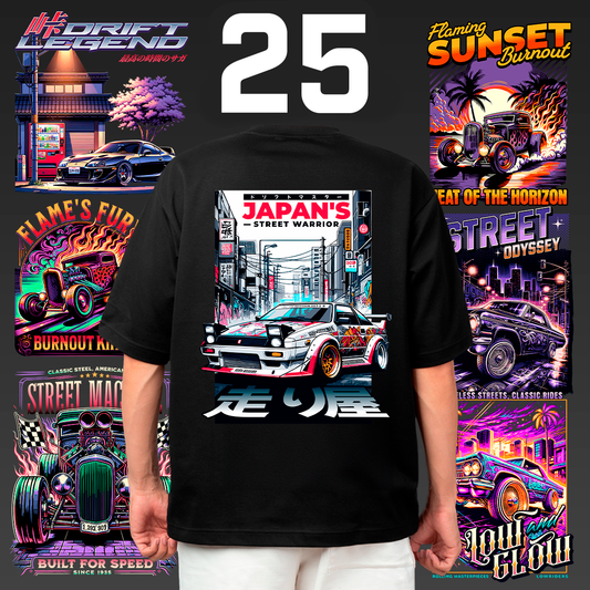 25 Racing Cars Streetwear Graphics - T-shirt design