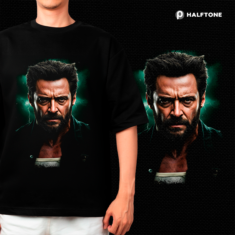 Halftone - Logan t-shirt design