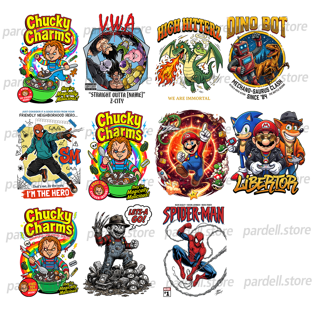Design Pack for print - anime & superhero