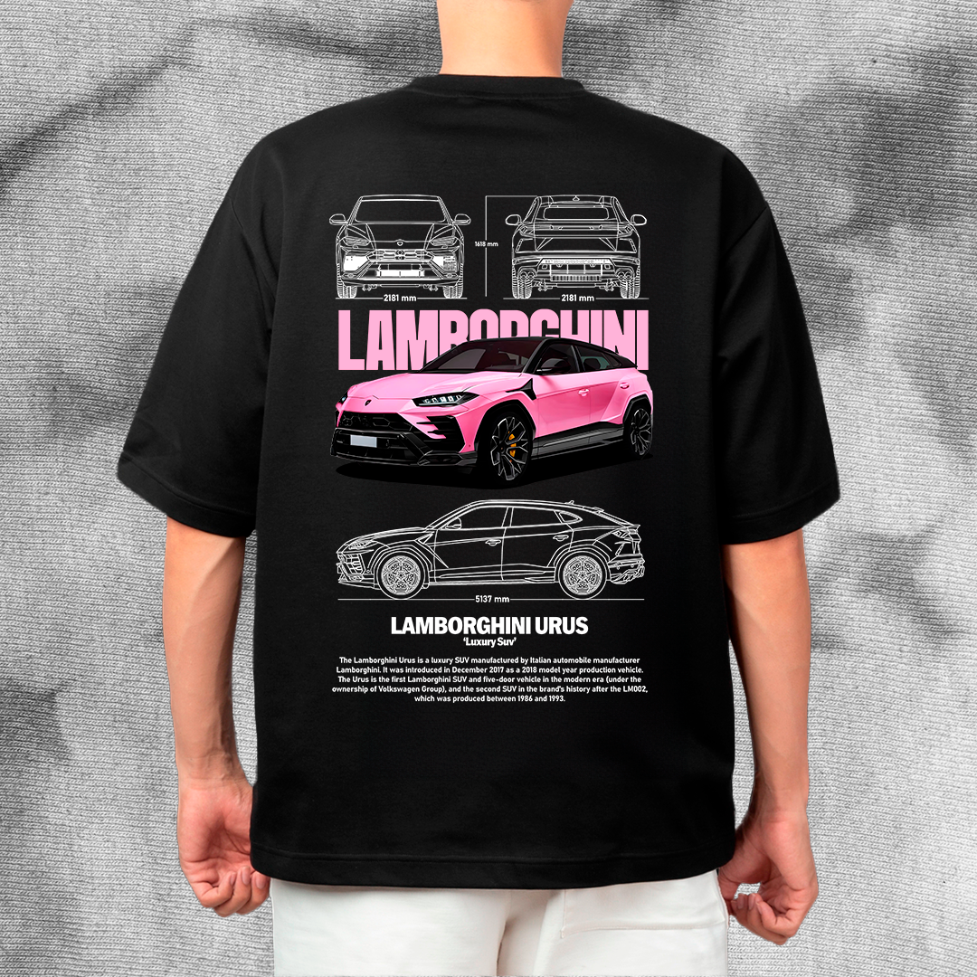 Lamborghini urus pink - t-shirt design