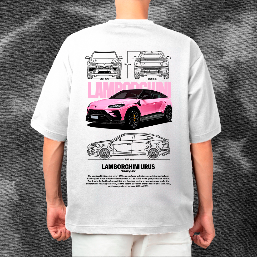 Lamborghini urus pink - t-shirt design