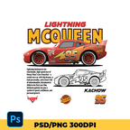 Lightning Mcqueen digital file t-shirt design
