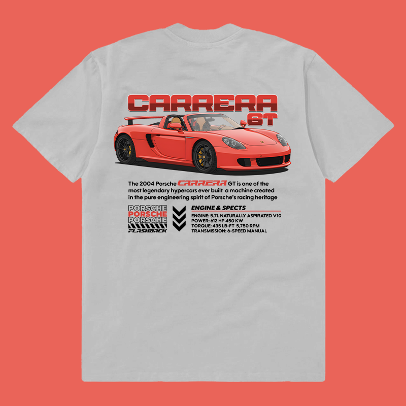 Template Porsche 2004 carrera GT t-shirt design