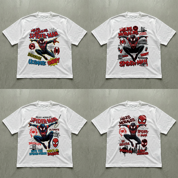 T shirt design Spider-man Miles Morales