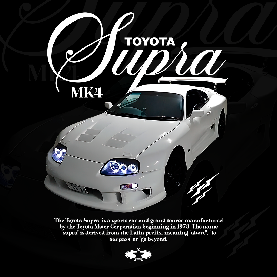 illustration car supra mk4