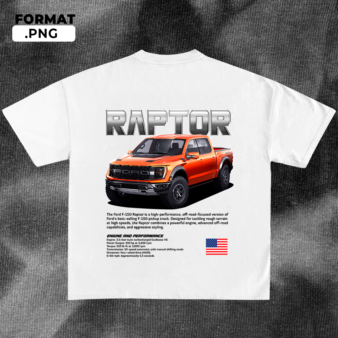 Ford Raptor R Shirts Ford F-150 Raptor - t-shirt design – Pardell