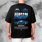Sportscar-inspired T-shirt illustration – digital