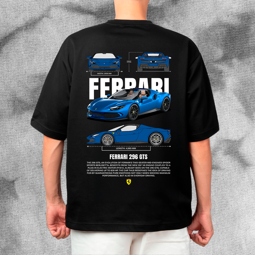 Ferrari 296 GTS - t-shirt design