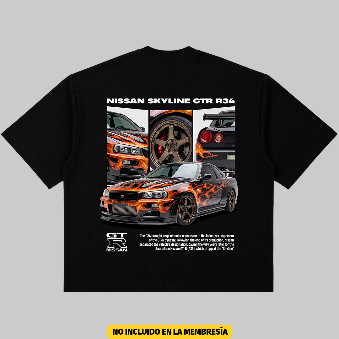 Digital File - Nissan Skyline R34 t-shirt design