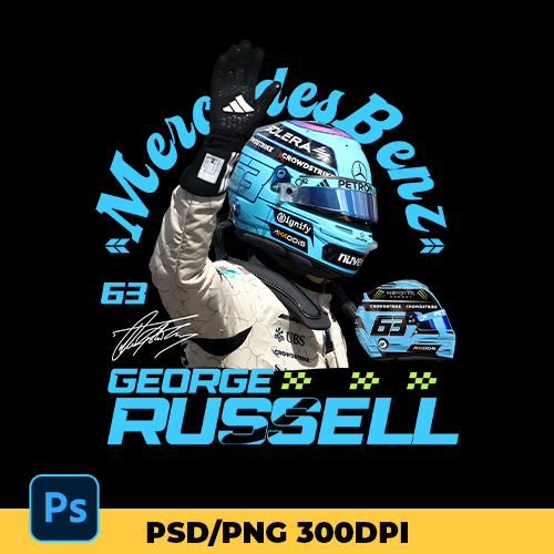 George Russell Driver - t-shirt design