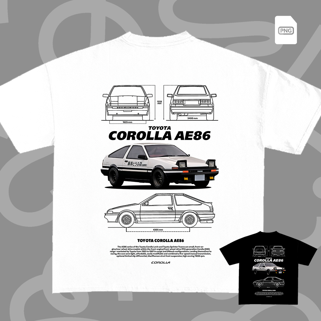 Toyota Corolla AE86 Initial D / Design