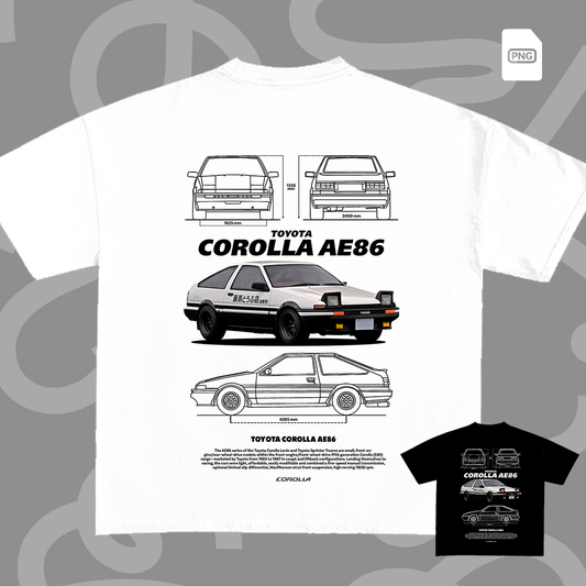 Toyota Corolla AE86 Initial D / Design