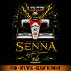 Brazilian legend driver MCL mp4/4 tshirt design DTF halftone