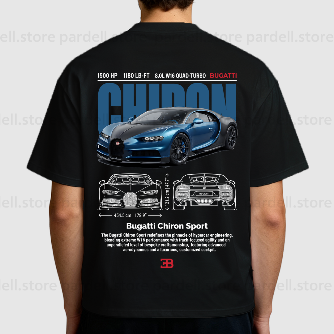 Digital file - Blue Bugatti chiron tshirt design