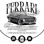 Sportscar-inspired T-shirt illustration – digital