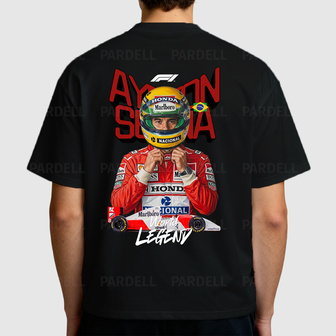 Digital design of Ayrton Senna - t-shirt design