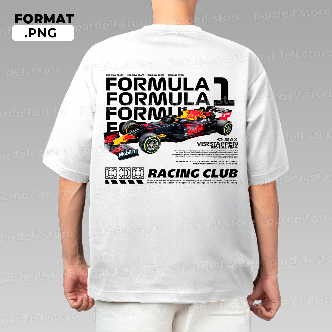 F1 Max Verstappen Red Bull Team / Shirt Design