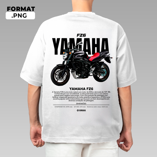 YAMAHA FZ6 - T-shirt design