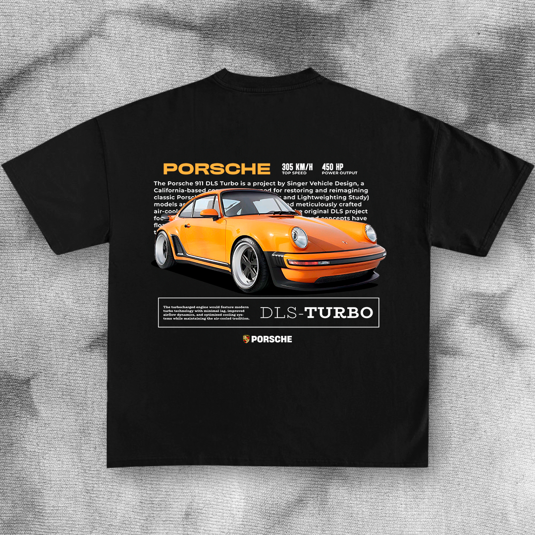 Design Porsche 911 DLS-TURBO - t-shirt design