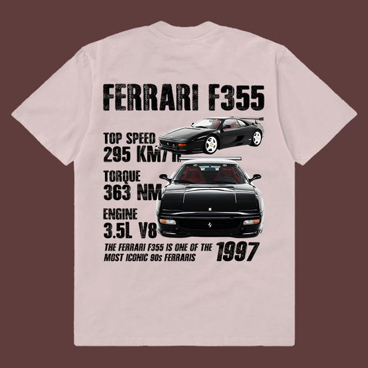 Template 1997 Ferrari F355 t-shirt design