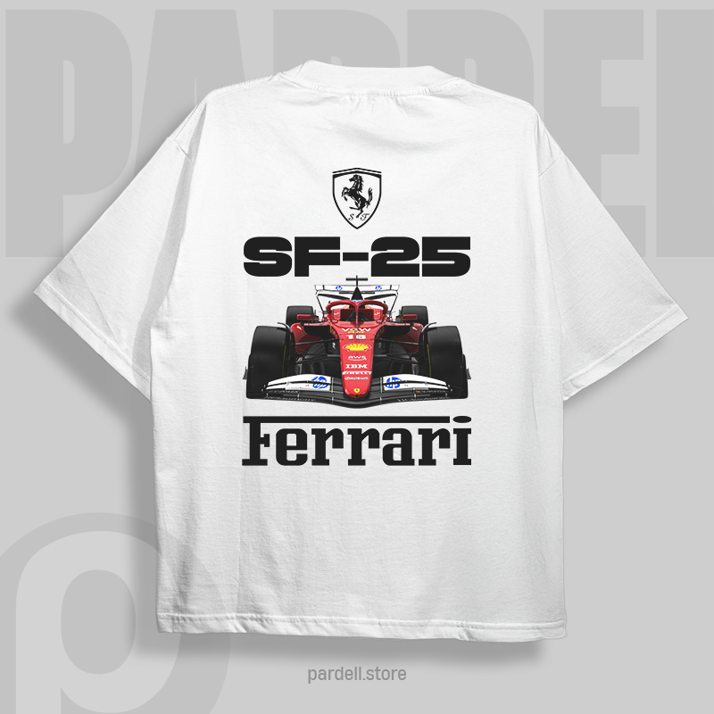 Template car SF-25 f1 t-shirt design