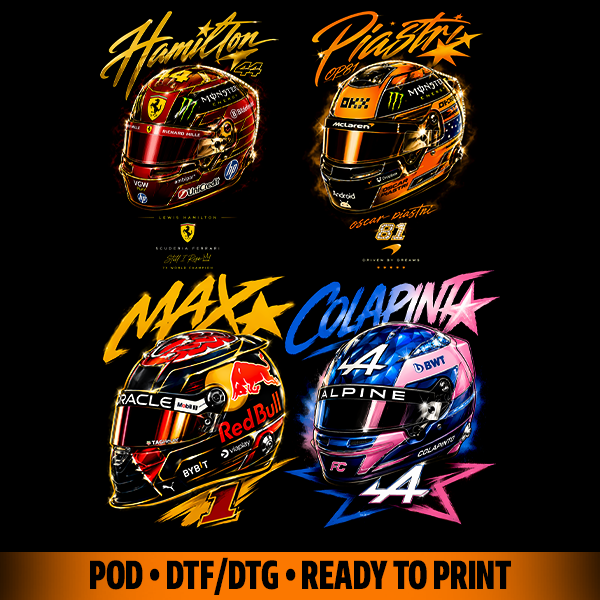 Pilot helmets tshirt designs DTF halftones