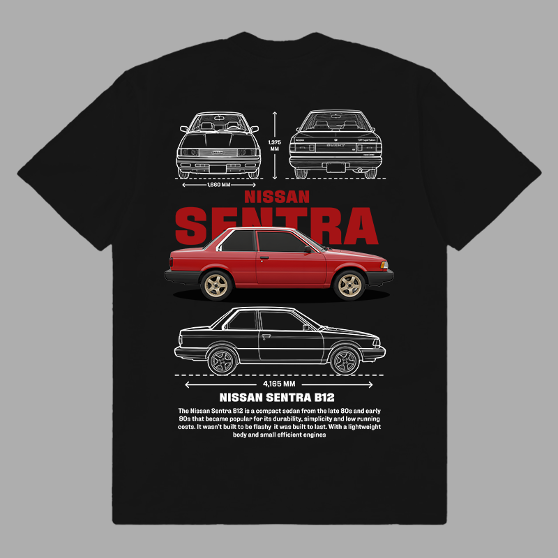 Template car Sentra B12 t-shirt design