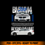Sport racing car m4 s55 tshirt design