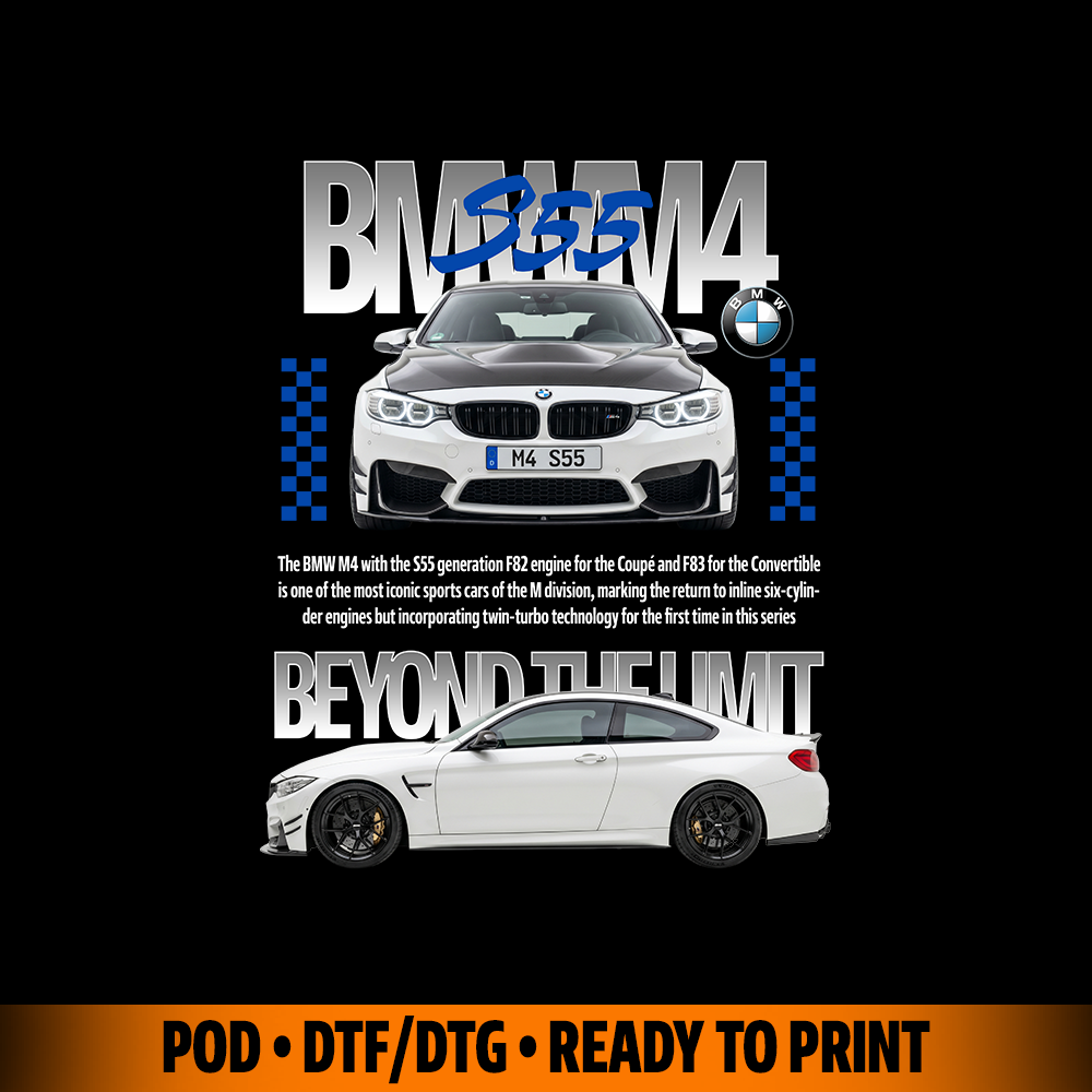 Sport racing car m4 s55 tshirt design