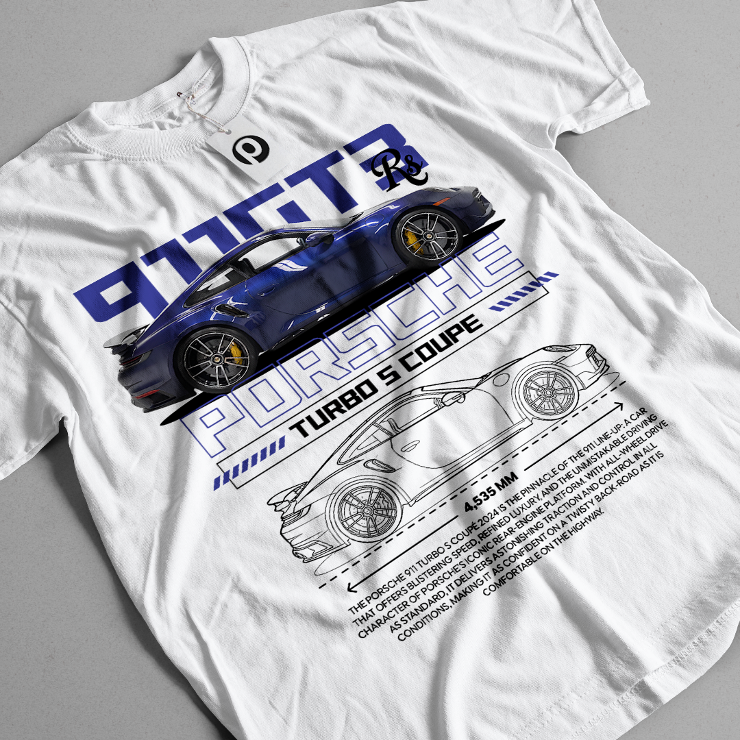Template Porsche 911 GT3 Turbo s coupe t-shirt design