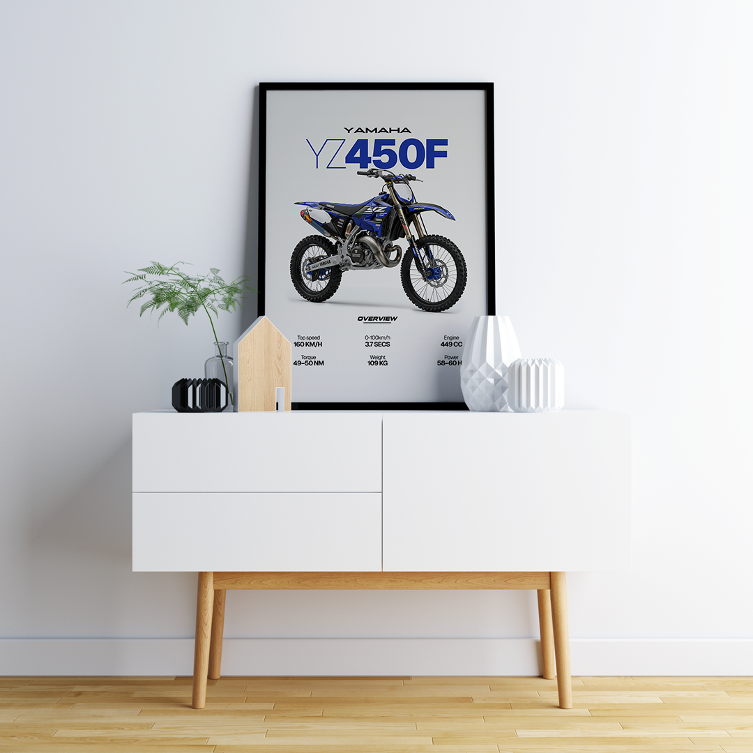 Digital Poster - Yamaha YZ450F for print