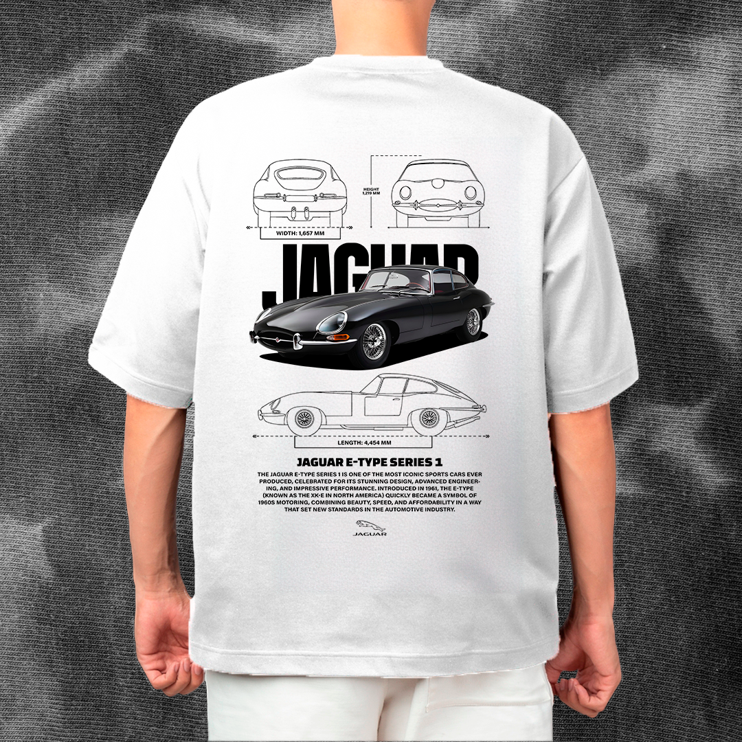 Jaguar E-Type Series 1 - t-shirt design