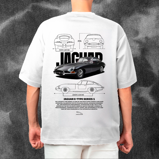 Jaguar E-Type Series 1 - t-shirt design