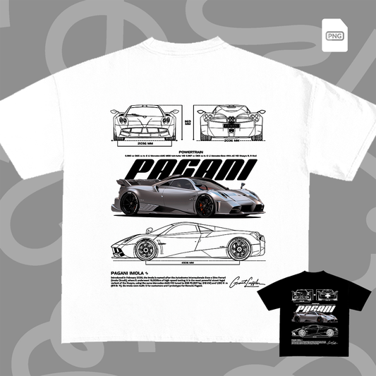 Pagani Huayra Imola / T-shirt design