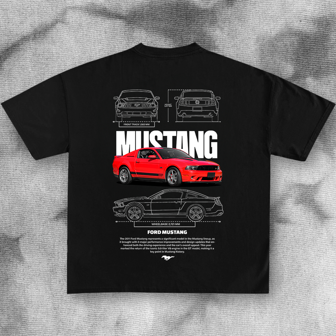 Ford Mustang 2011 - t-shirt design