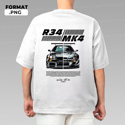Nissan R34 & Supra MK4 - design