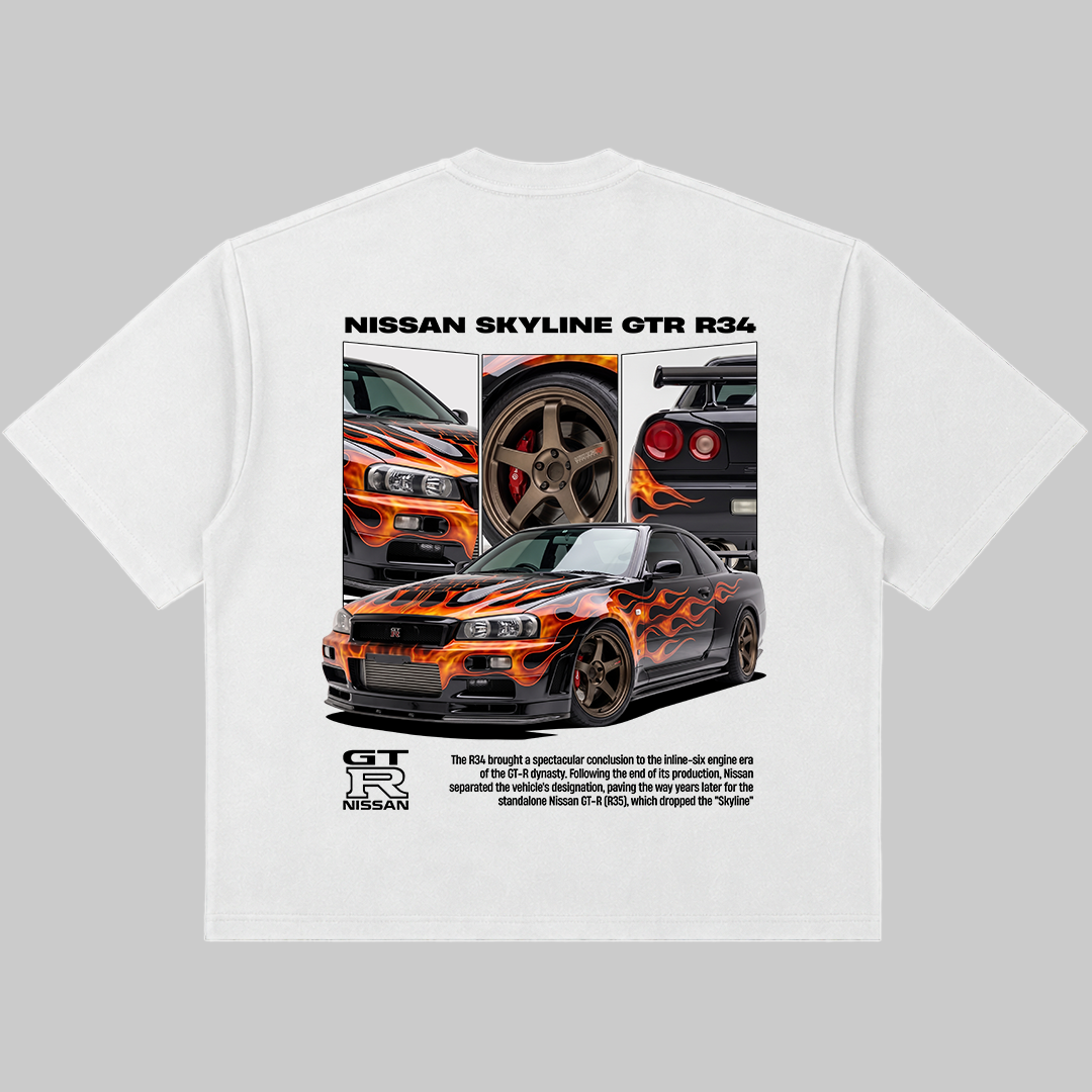 Digital File - Nissan Skyline R34 t-shirt design
