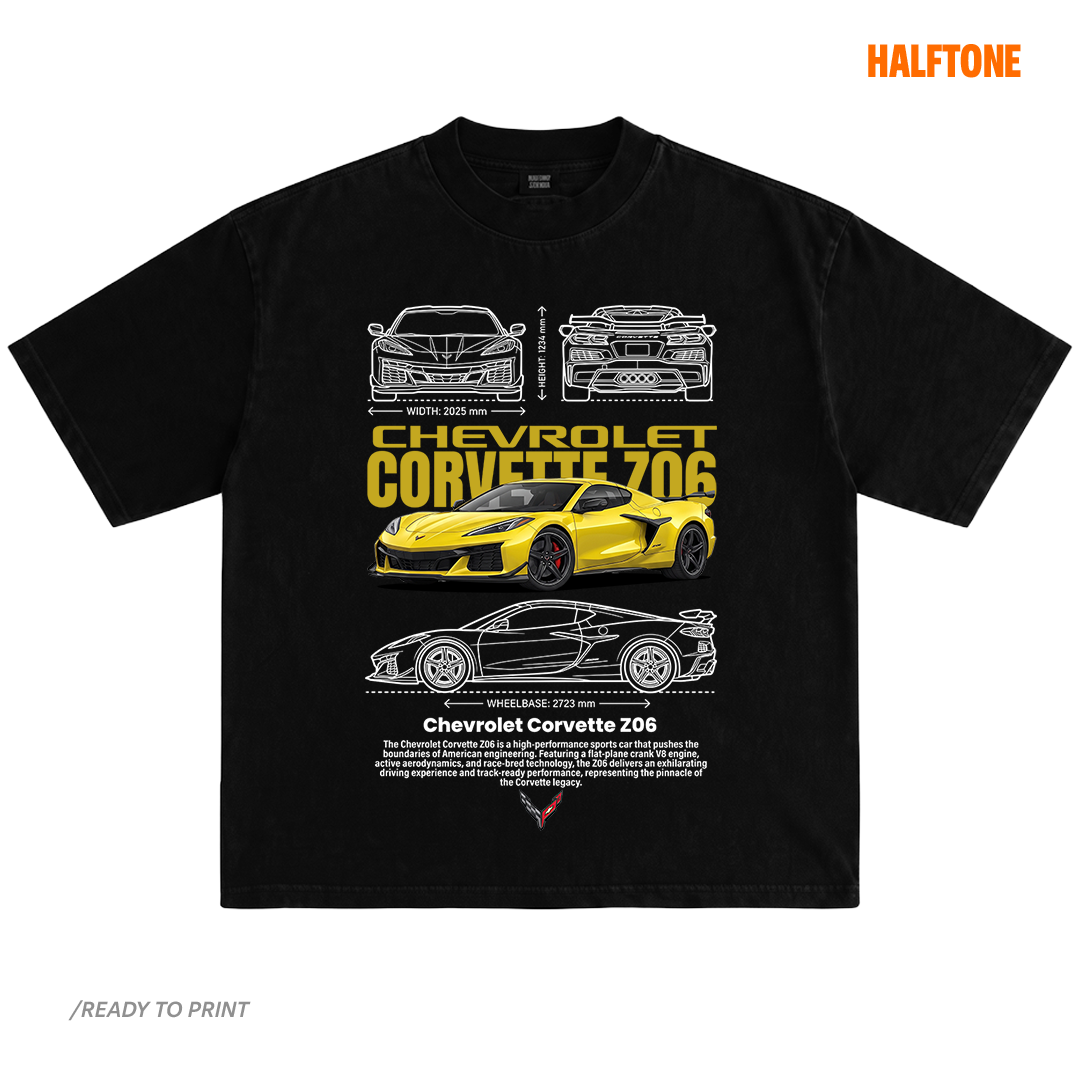 Digital File - Chevrolet Corvette Z06 tshirt design