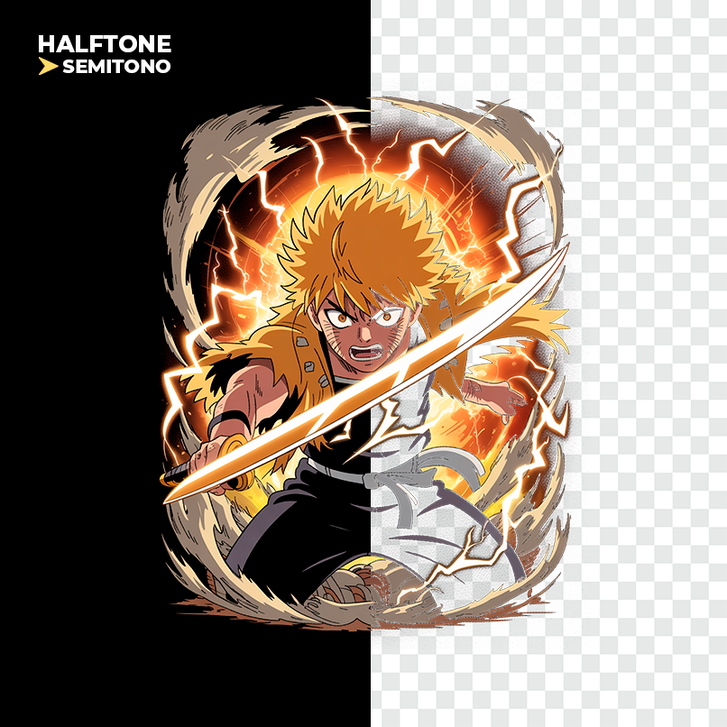 Digital illustration T-shirt design – Japanese pop culture inspired